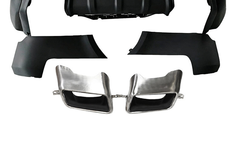 Suitable for 14-17 Land Rover Range Rover Sport Edition low-end exhaust pipe modification 20 square stainless steel tail throat