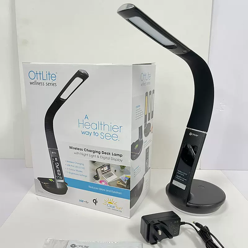 美国大牌  OttLite LED  护眼带无线充电台灯