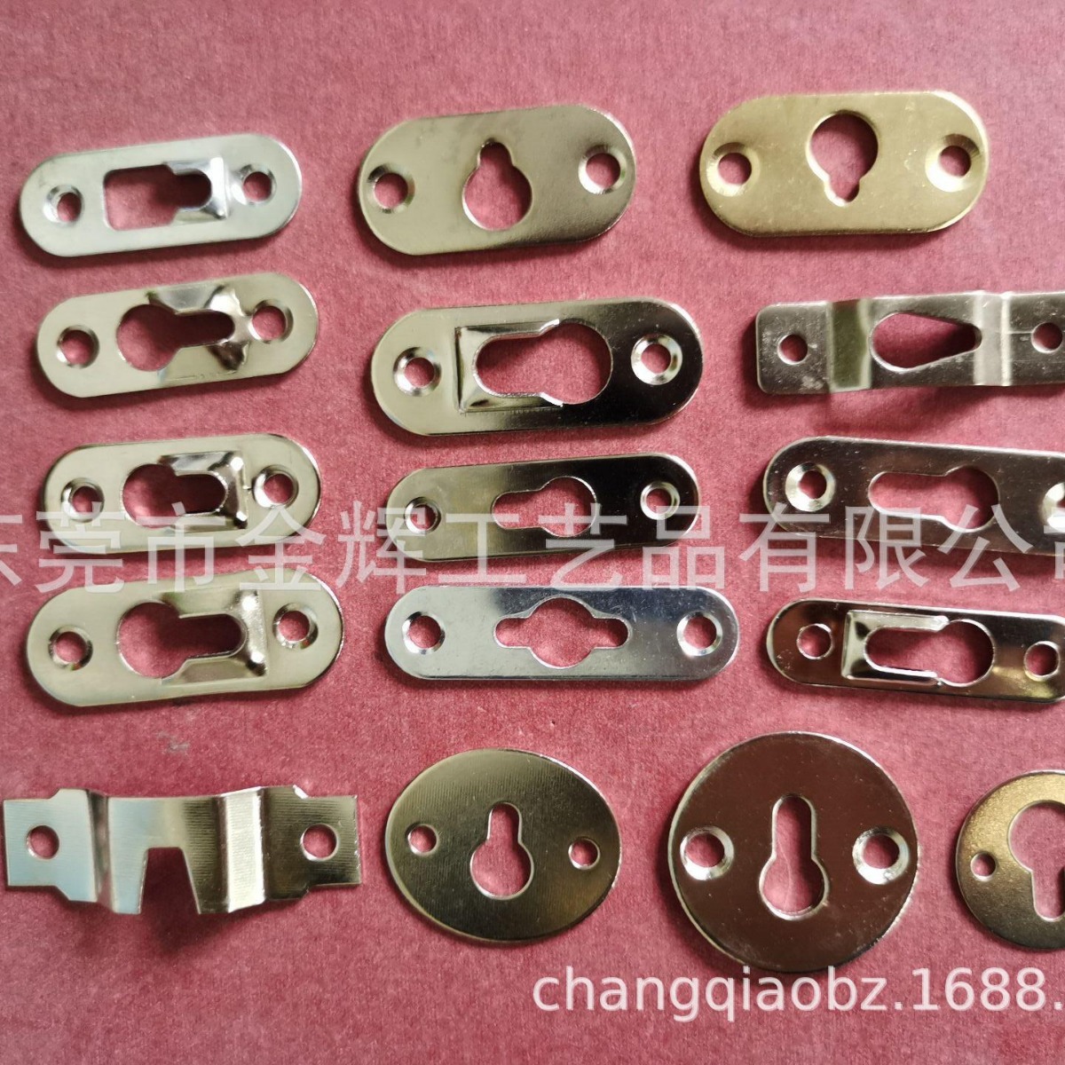 不锈钢圆形挂片  加厚家具挂件葫芦镜子挂片 双向画挂片葫芦挂片