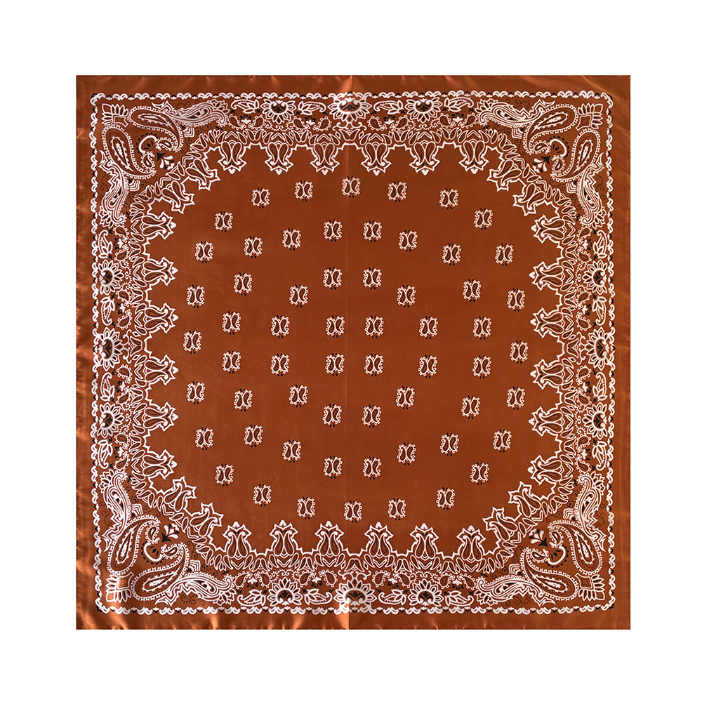 Pañuelo hijab cuadrado de seda artificial para mujer estilo_voghion.com