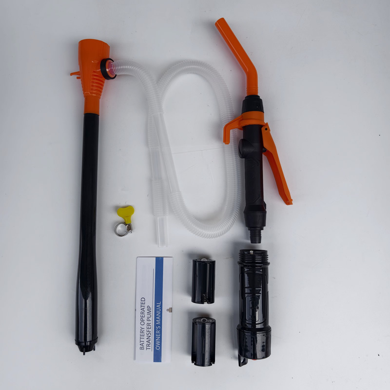 Electric oil pump, portable emergency oil extractor for vehicles, detachable battery-powered water pump, used for transferring gasoline and diesel, with suction hose