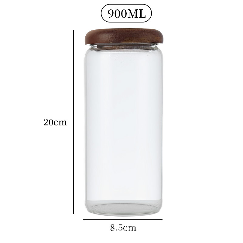 Botella desnuda de 900 ml sin tapa; transparente