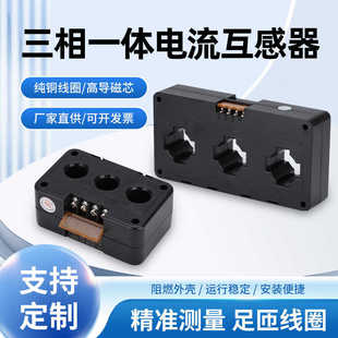 Three-Phase Integrated Current Transformer Accuracy 0.5 Class 100 / Combined Small Volume Rail Type Installation