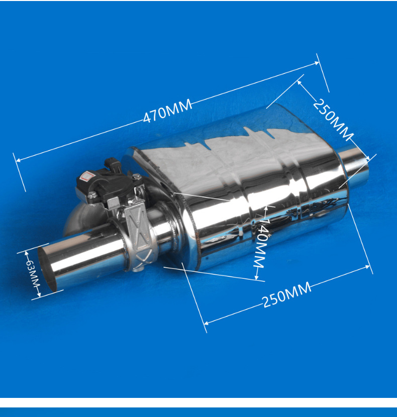 Sports Car Racing Modified Sound System Stainless Steel Exhaust Pipe Silencer Electric Electronic Remote Control Valve Manufacturer In-Stock Wholesale