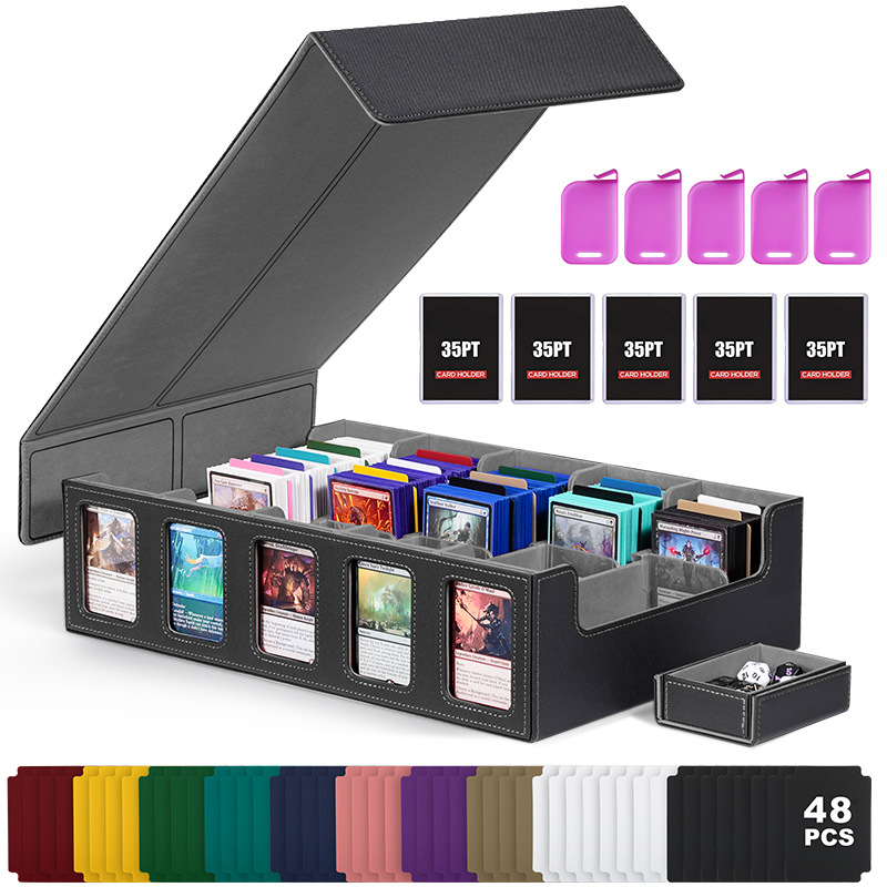 검정색과 회색 5줄(구성: 컬러 카드 48장 + 카드 홀더 5개 + 카드 홀더 5개)