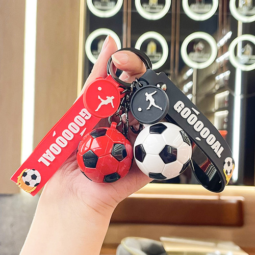 Cartoon Acrylic Football World Cup Keychain Creative Ornament Car Ornament Cute Bag Charm Small Gift