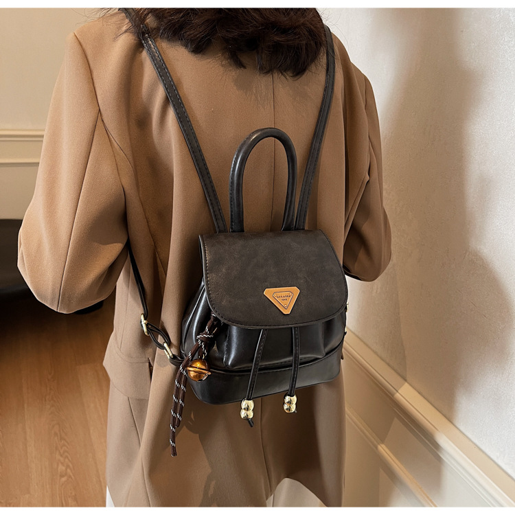 This is a new, stylish, mini, lightweight and cute shopping backpack for girls in the autumn of 2024 undefined