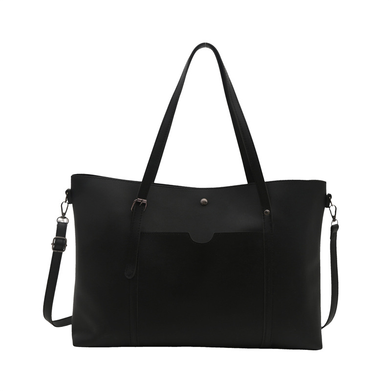 Bolso de hombro de moda para mujeres 2024 nueva bolsa de gran capacidad simple bolso portátil para estudiantes universitarios clase