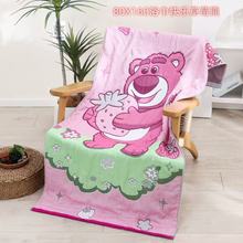 A类母婴纯棉纱布浴巾卡通刺绣浴巾纯棉a类大浴巾超柔软可机洗水洗