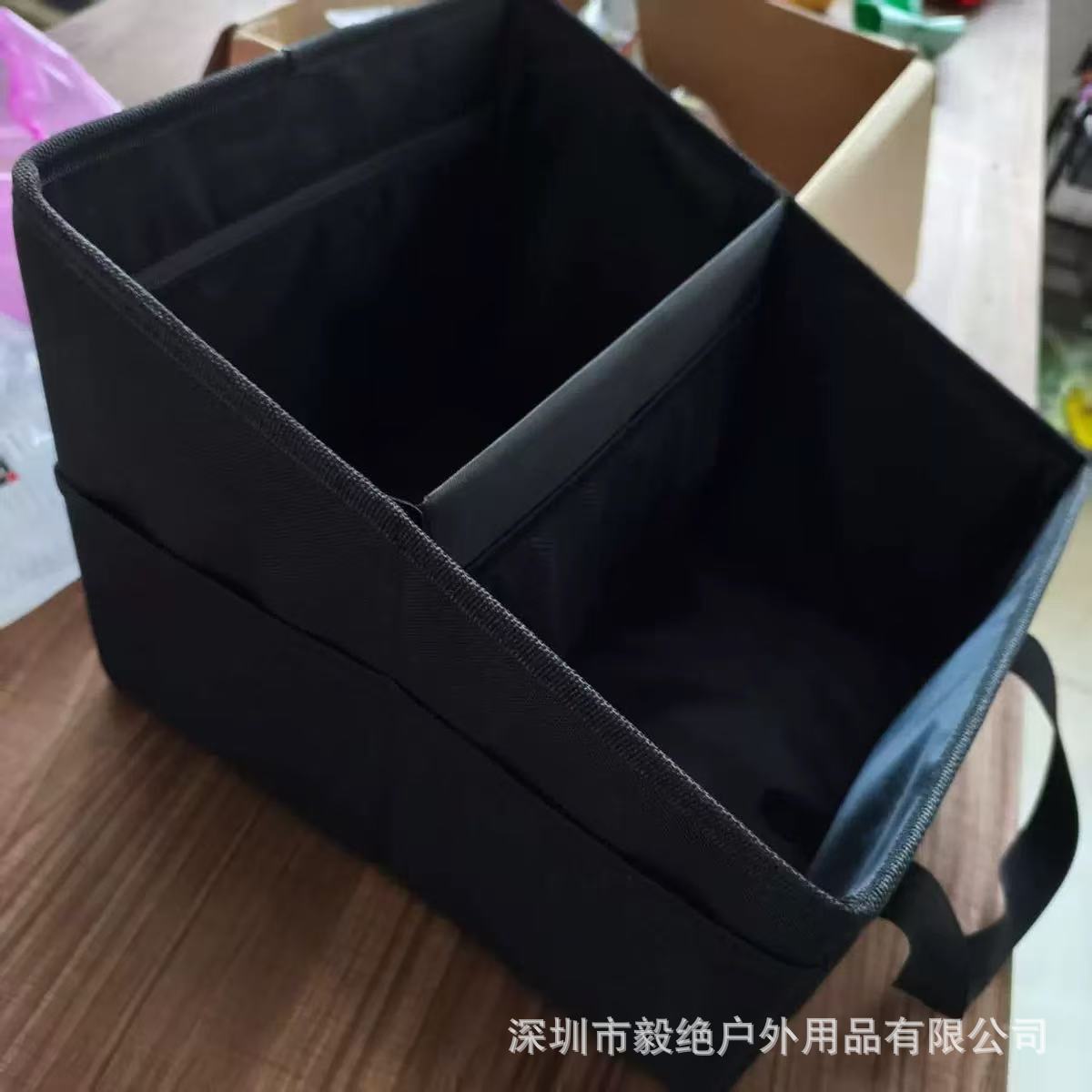 Cross-Border Car Trunk Organizer Storage Box Car Trunk Storage Box Foldable Multi-Compartment Storage Box