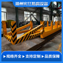 有轨电车加长版平车低压轨道供电过跨运输平板车有轨电动地平车