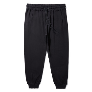 Trendy Brand Large Size Men's Sports Pants Summer Thin Simple Solid Color Casual Loose Loose Waist Sweatpants D2046