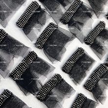 厂家直批特种机钩编珠珠链条BC同款机织金属链条服装鞋辅料DIY配