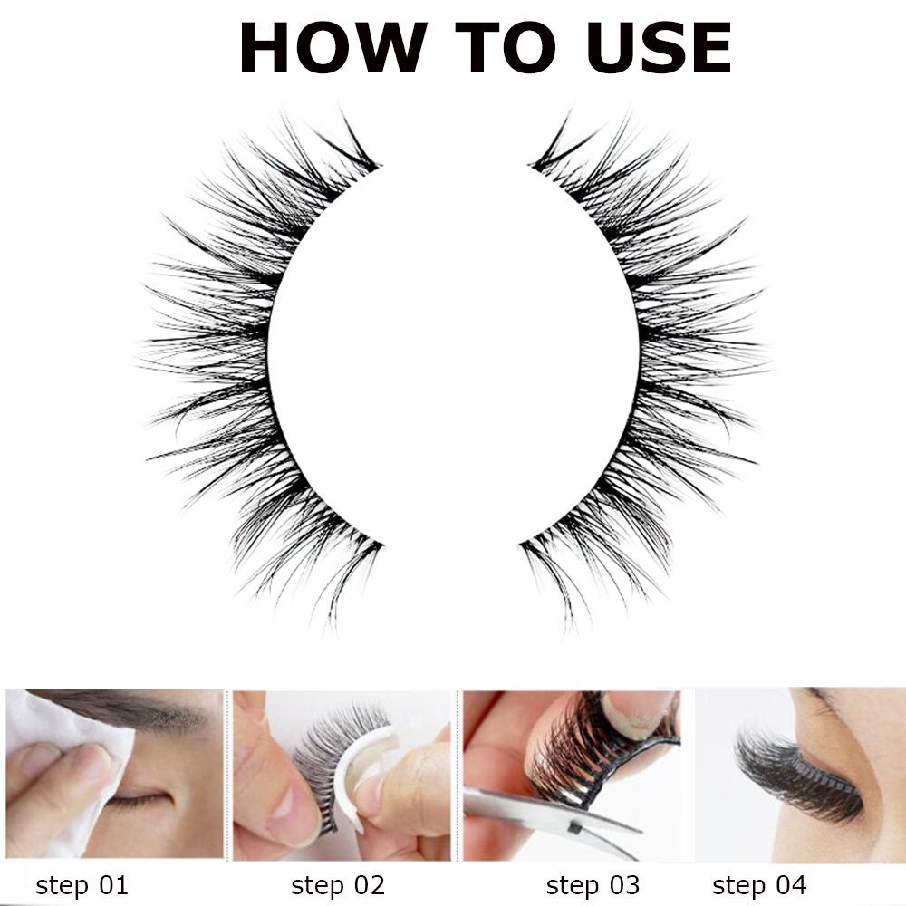 Reusable Self-adhesive Glue-free Natural Curling Super Soft False Eyelashes display picture 3