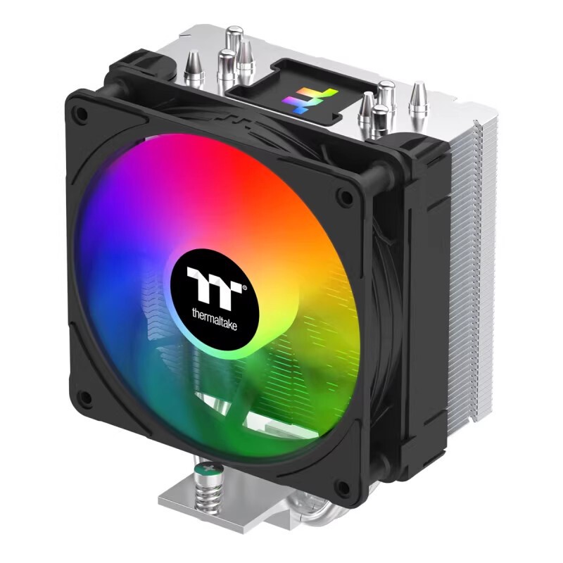 Cross-Border Desktop Computer Host Cpu Radiator 4 Heat Pipe Rgb Colorful Intelligent Temperature Control Silent Fan