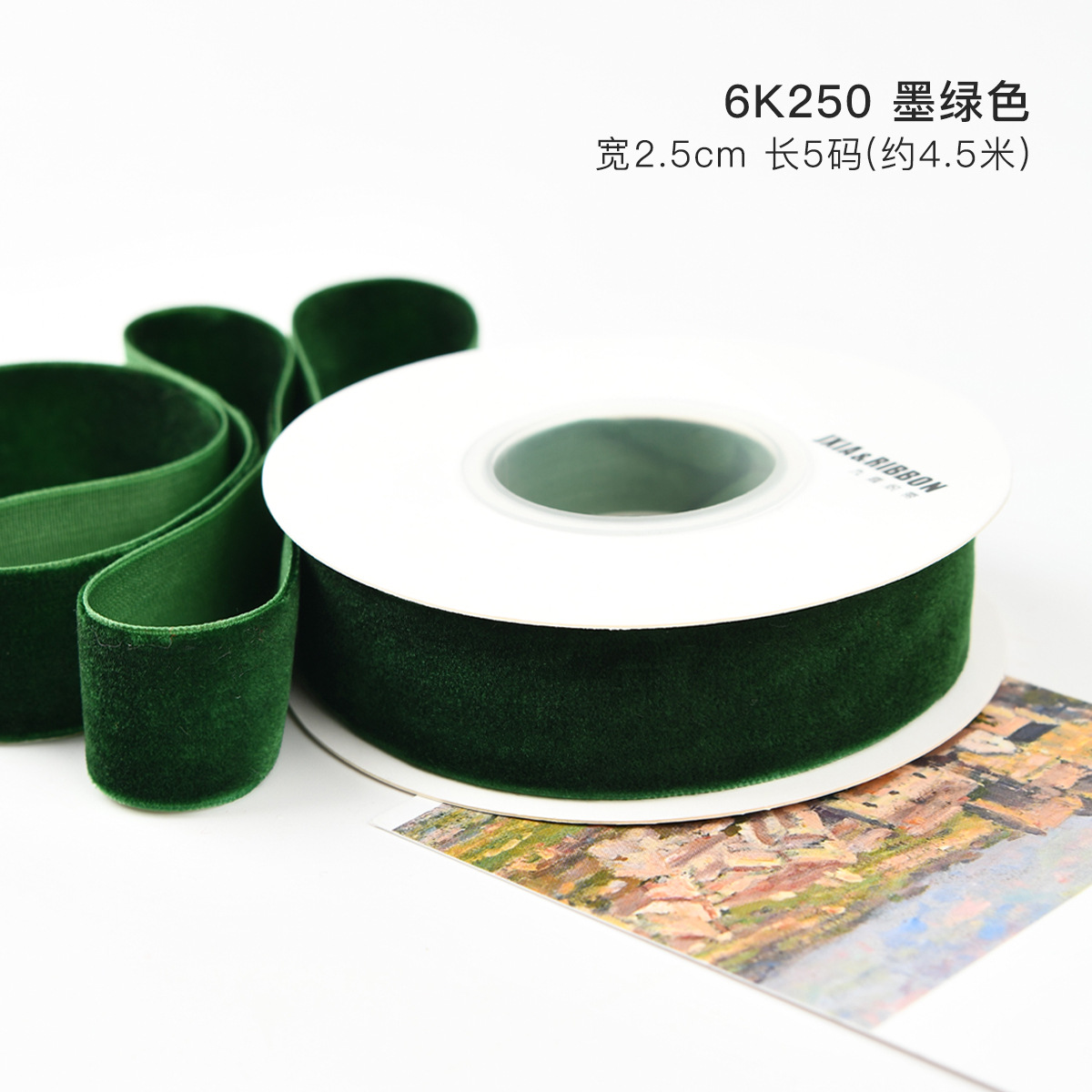 Año Nuevo vino al por mayor transfronterizo cinta de terciopelo cinta de regalo de Navidad arco DIY hecho a mano