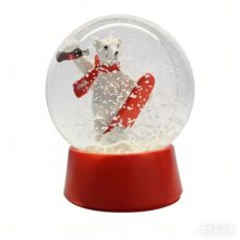 水晶球定制可爱北极熊摆件创意雪花球 新品树脂工艺品 跨境家居用