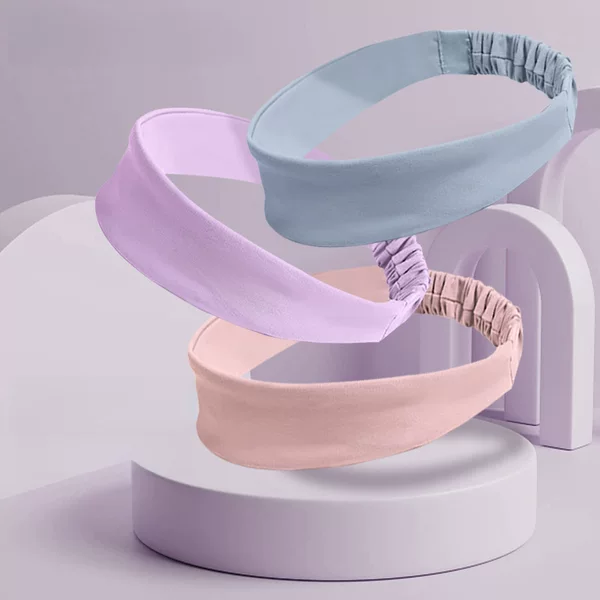 Meida Cross-Border New Solid Color Wide-Brimmed Elastic Band Sports Running Antiperspirant Headband Non-Slip Sweat-Absorbent Elastic Headband