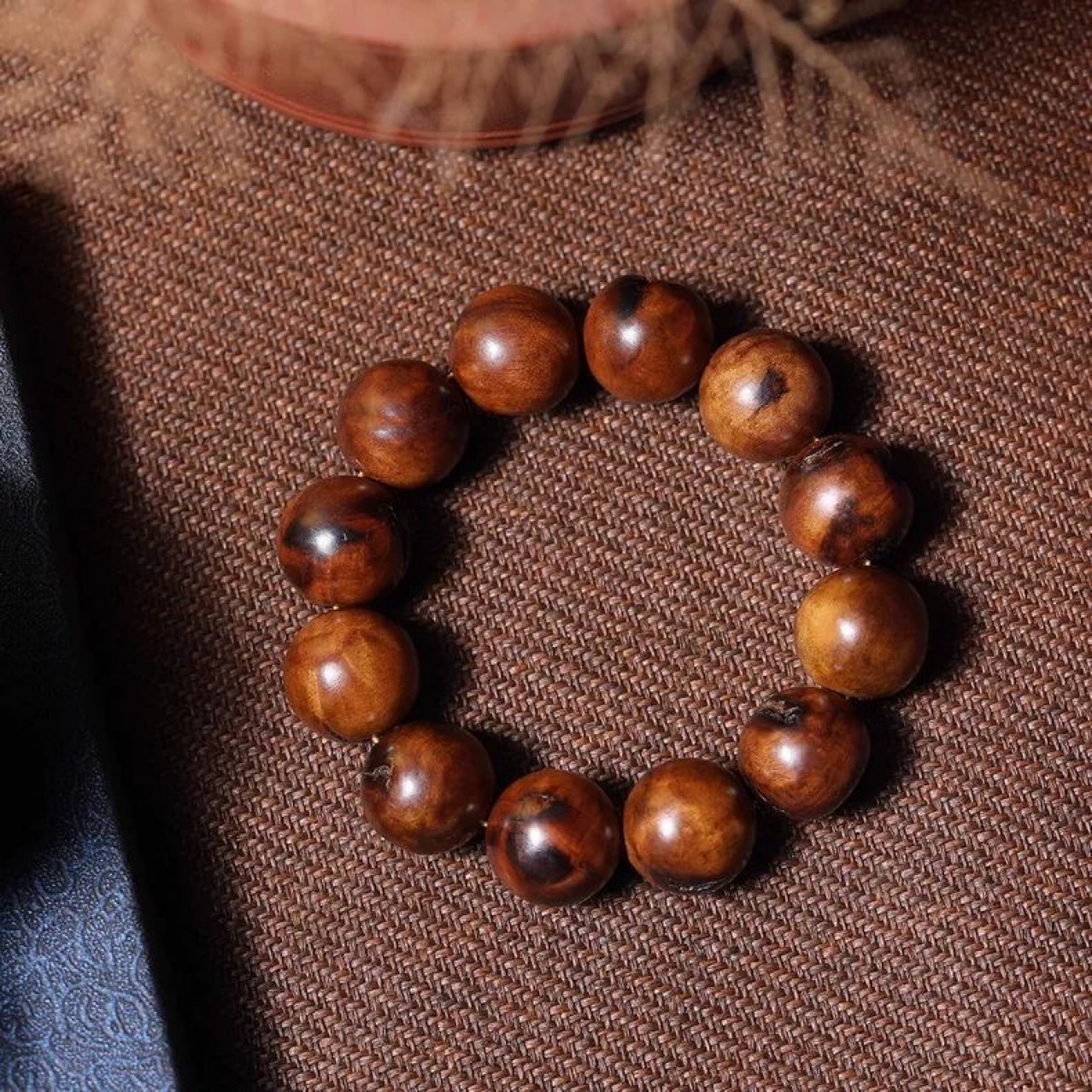 天然雷击枣木手串百年老料九字真言天经佛珠男女士款枣木项链手串-阿里巴巴