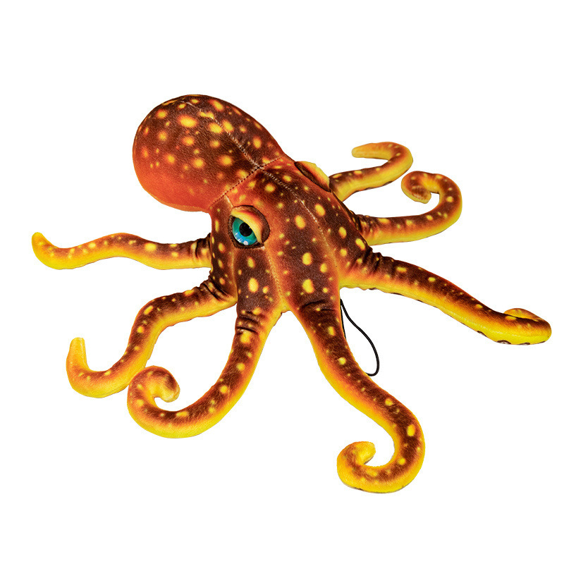 Simulación transfronteriza pulpo octopatas muñecas juguetes de peluche almohada animales marinos calamar muñeca regalo mujer