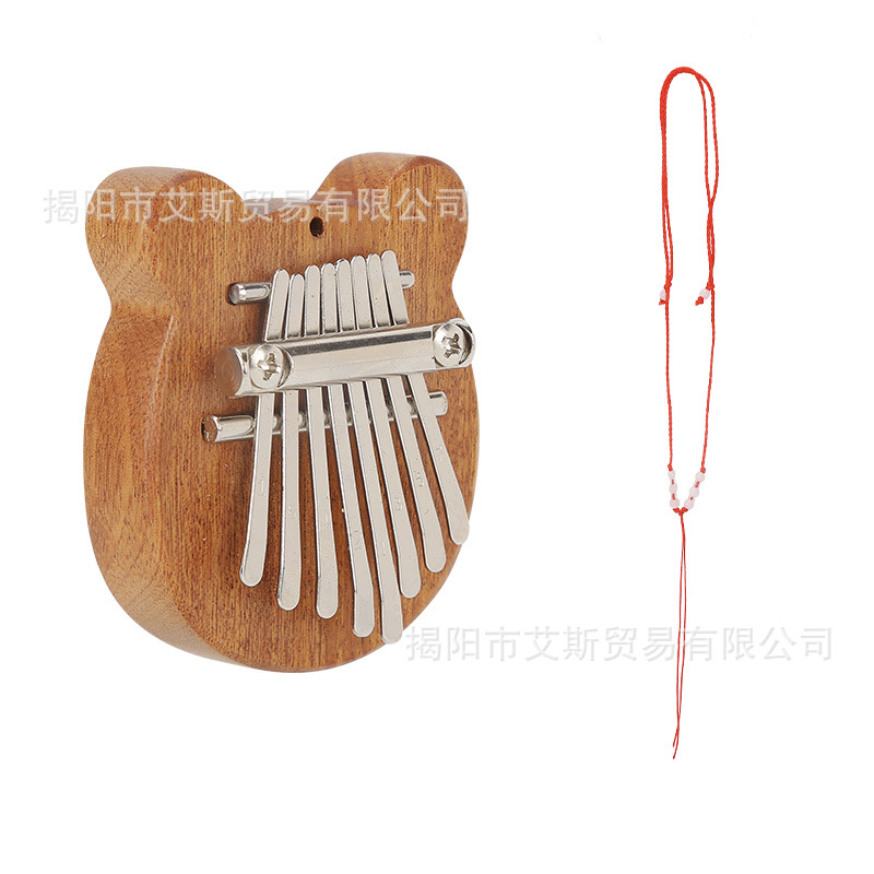 8 teclas mini Kalimba delicado dedo pulgar piano Marimba música accesorios colgante regalo