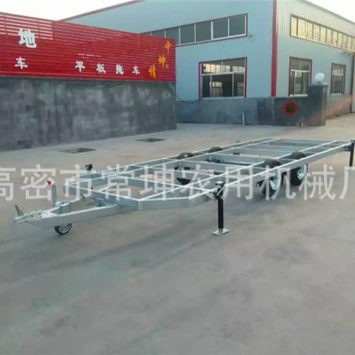 Large Tow Flatbed Trailer Ağır yük qoşquları