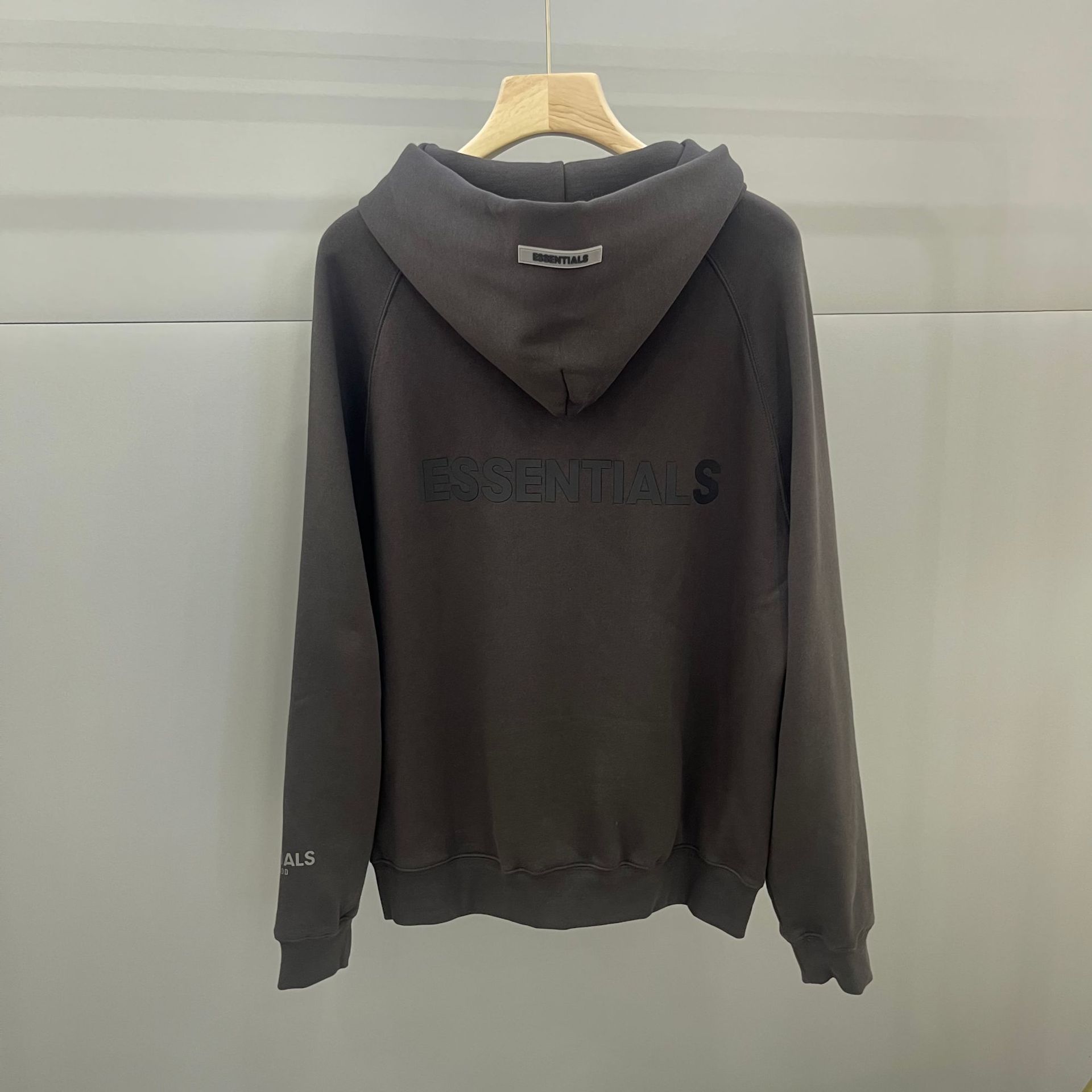 TEMOR DE DIOS doble línea ESENCIALES American High Street carta suéter de la cremallera suelta, además terciopelo abrigo