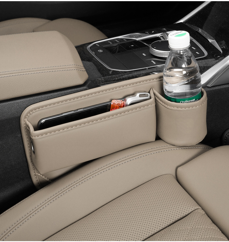 Car Seat Gap Storage Box, Multifunctional Storage Bag, Center Console Gap Storage Box, Water Cup Holder, Car Storage
