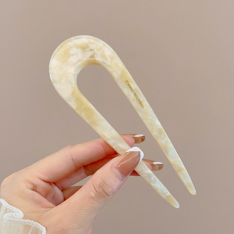 Antiguo estilo u flange pearl clip de cabello de mujer paso a paso mariposa clip de cabello de alta sensación cheongsam adorno de cabello artefacto de cabello