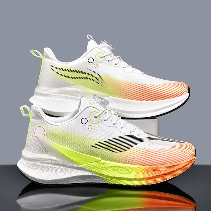 Fricción y sonido, malla juvenil, zapatos para correr transpirables, hombres y mujeres, todo fósforo, tablero de carbón realmente explosivo, zapatos deportivos casuales, marea