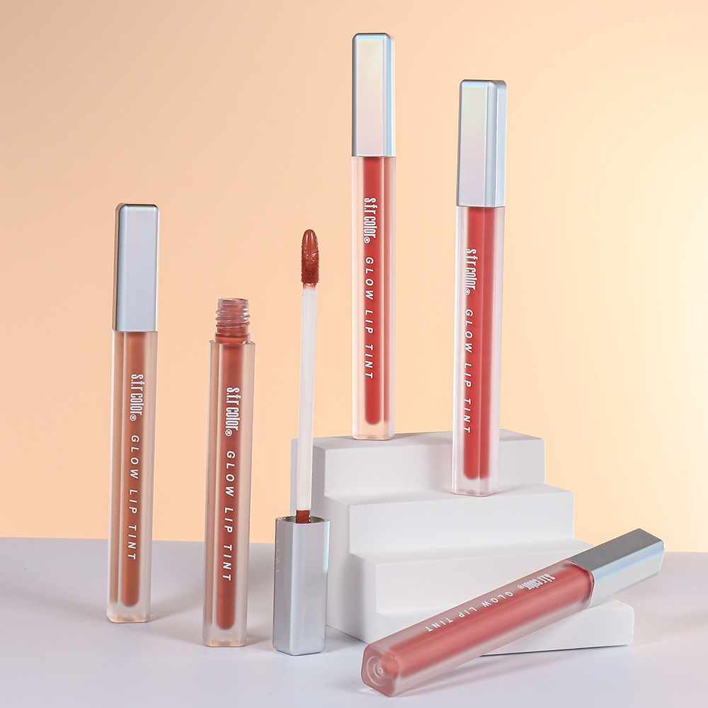 s.f.r color transfronterizo para blanquear y desvanecer las líneas labiales, fácil de pigmentar, brillo labial barato para estudiantes de color suave.
