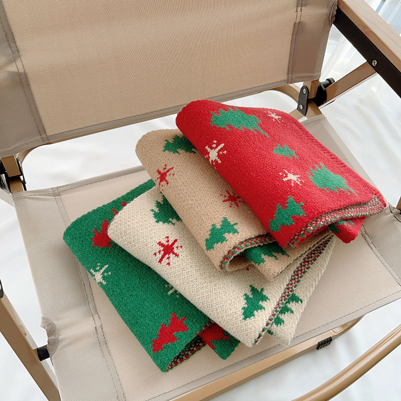 Cadeau de Noël Écharpe pour enfants Écharpe coupe-vent épaisse et chaude pour bébé garçon et fille_voghion.com