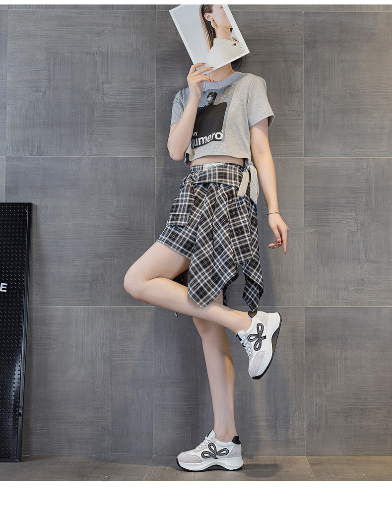 Giày sneaker nữ đế dày phong cách Đức da thật phối màu thời trang tăng chiều cao — M2922 màu vàng, M 2922m màu chi tiết 10