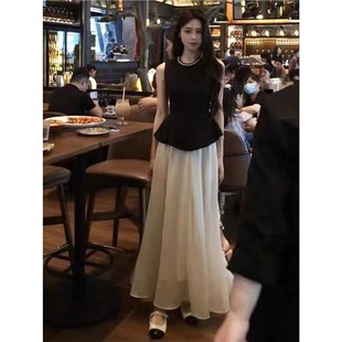 �������ͷ�ʽ��ȹŮ2025�ĸ߼��к�ɫС���L�o�����°���ȹ�ɼ���