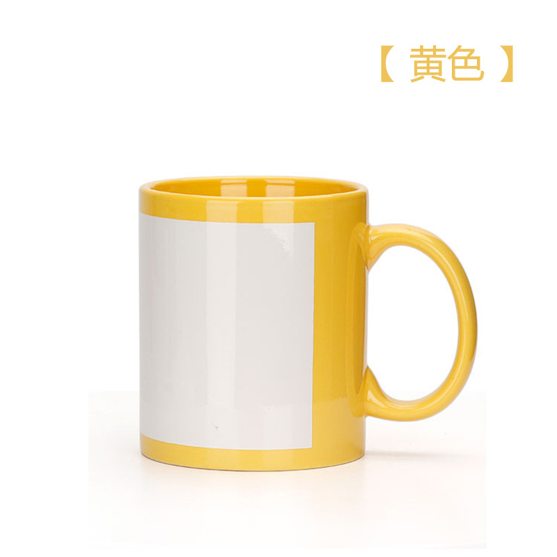 Taza cerámica luminosa al por mayor, transferencia térmica, cambia color