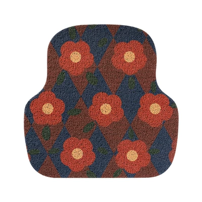 Car Floor Mat Wire Ring Main Avtomobil döşəmə paspasları - flower-rhomboid-rear-1-default-specifications