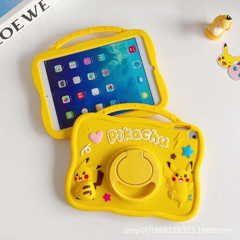 2018 New Cartoon Silicone Case iPad Protective Case Chang 10.2inch Mini45 Tablet Anti-Fall 2019Air3