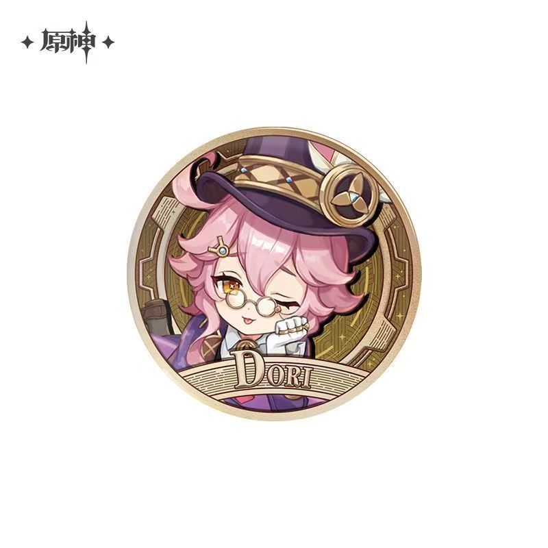 公式正規品「原神」縦絵/璃月港/モンデーシティシリーズキャラクターブリキバッジ|undefined