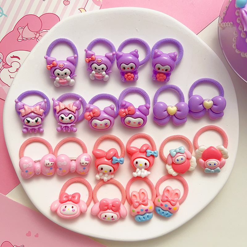 Anillo de cabello para niños Kulomi niñas bebés Sanli Anillo de cabello para dedo niñas de alta elasticidad no lesionar banda de goma