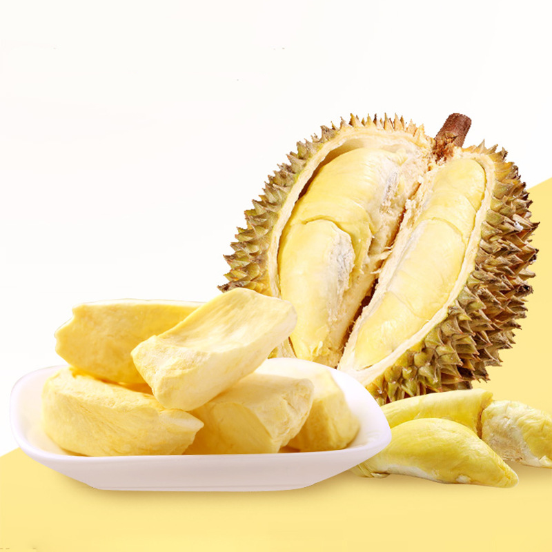 Baicaowei freeze-dried durian chips 25g box, 60 pack standard packaging snack fruit dry food wholesale