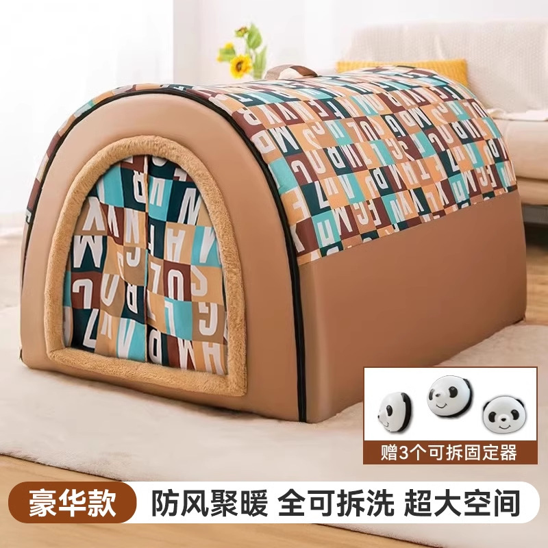 Perro transfronterizo de otoño e invierno Perro de pata de gallo Perro grande Golden Retriever Perro grande Nido para gatos de sueño profundo Nido para mascotas