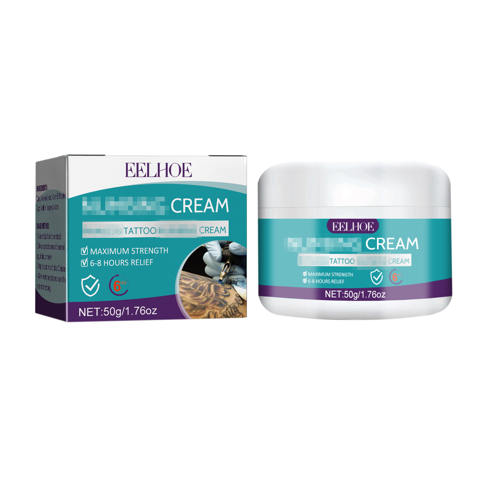 EELHOE veekindel, niisutav, värviline, õrnalt parandav tätoveeringuhoolduskreem_voghion.com