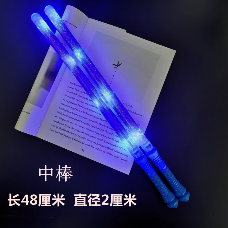 Barra de luz Concierto Estrella de cinco puntas Estrella brillante Diadema luminosa azul Barra de luz intermitente Accesorios de apoyo para la fiesta