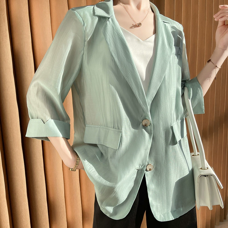 Летний классический пиджак для отдыха, средней длины, для подростков, slim fit, с коротким рукавом