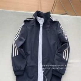三条杠夹克外套女春秋款棒球服立领初秋早秋穿搭运动秋季美式上衣