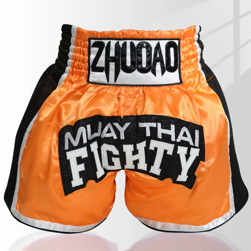Boxing Training Shorts, Muay Thai Style, Satin Finish, Sizes XXXS(110)–XXXXL(200)