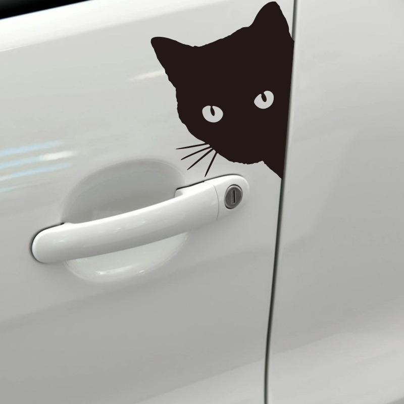 Comercio exterior transfronterizo gato cara Peeping pegatinas de coche gato mascota gato pegatinas reflectantes Peeping gato pegatinas reflectantes image 4