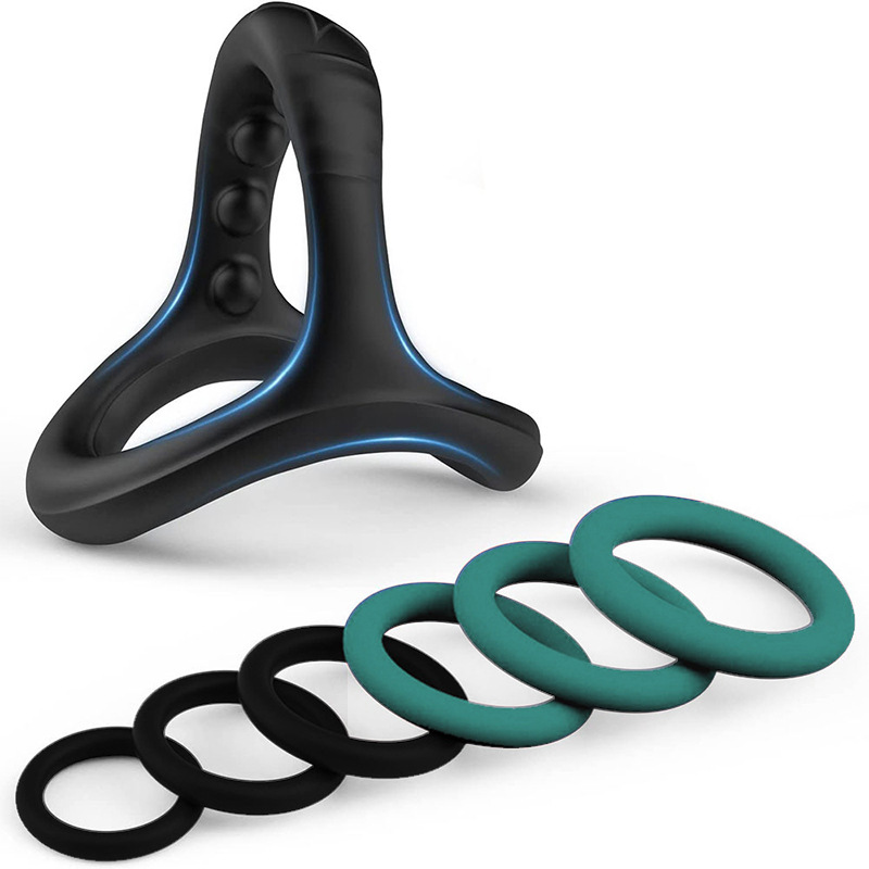 Anillo de bloqueo masculino anillo de prepucio anillo de silicona anillo de pene coqueteo sexual adulto productos sexuales fábrica directa