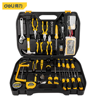 Deli Household Multi-purpose Hardware Toolbox Manual Tool Set Electrician Telecom Maintenance Set 42-piece Set