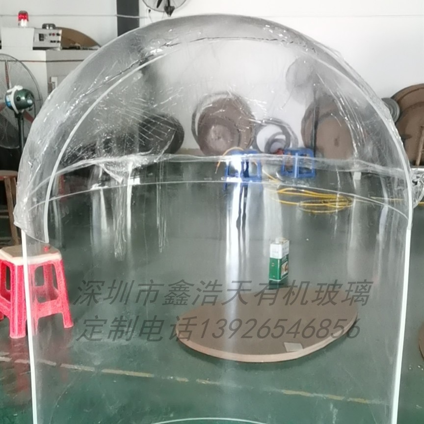 亚克力透明桶型拼接开门球室外防风防雨球罩商场隔离罩
